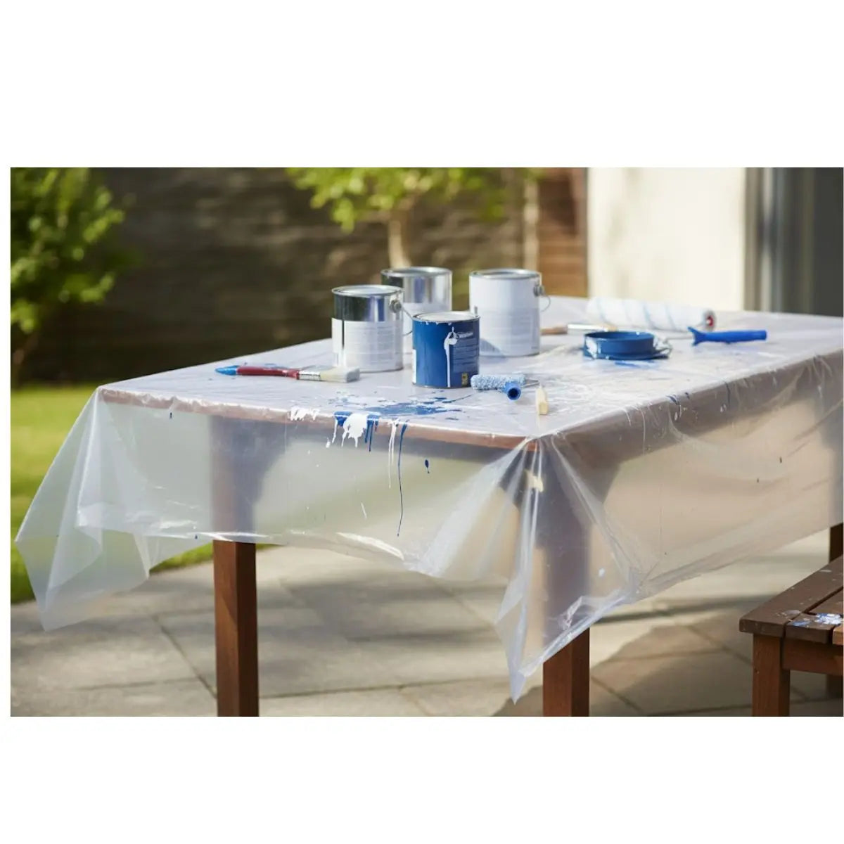 6pz Protector plastico para pintar 10m² uso rudo Aksi - Aksi - detalle