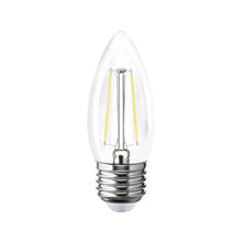 6 pz Foco LED filamentos VELA AKSI 2W luz calida E27, caja color - Aksi - vista lateral