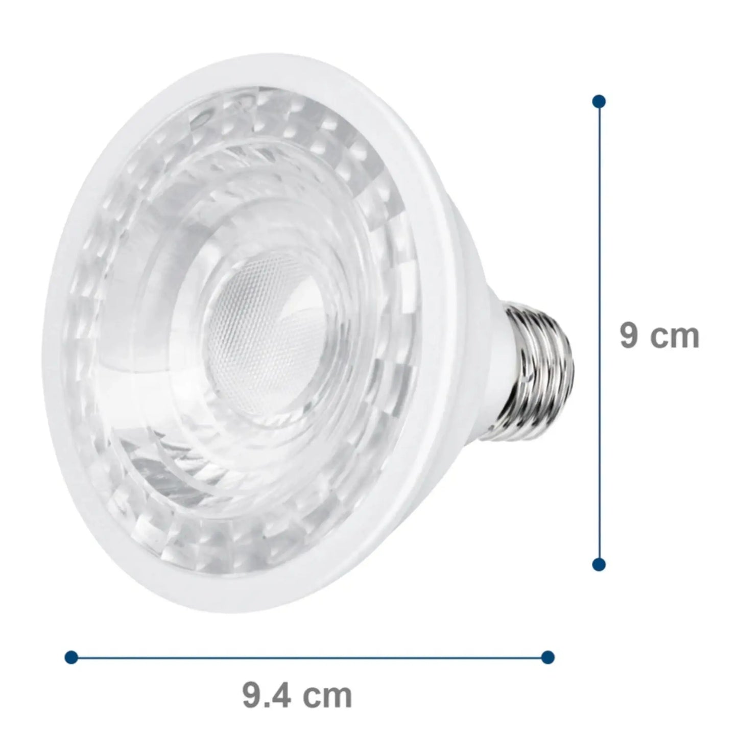 Foco LED PAR 30 12W luz calida, caja color Aksi - Aksi