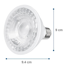 Foco LED PAR 30 12W luz calida, caja color Aksi - Aksi
