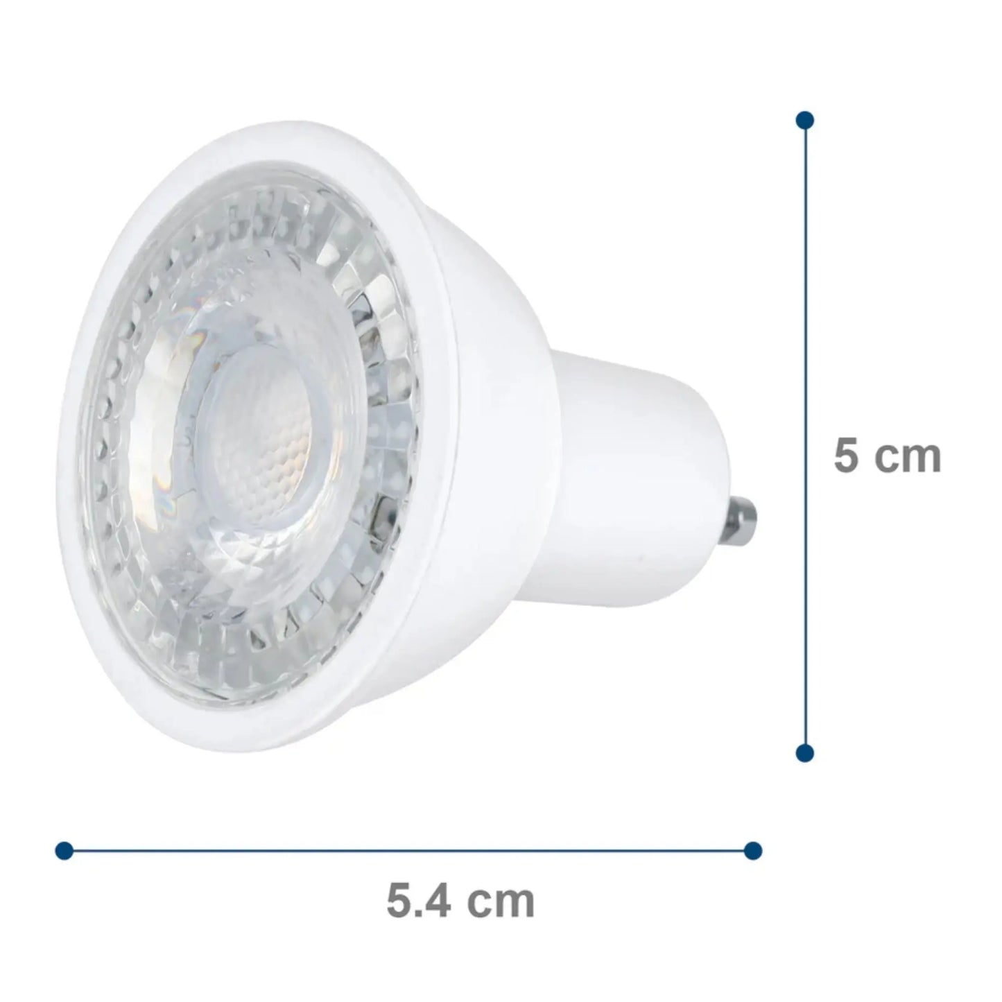 Foco LED MR16 5W luz blanca - 127V/GU10, caja color Aksi - Aksi