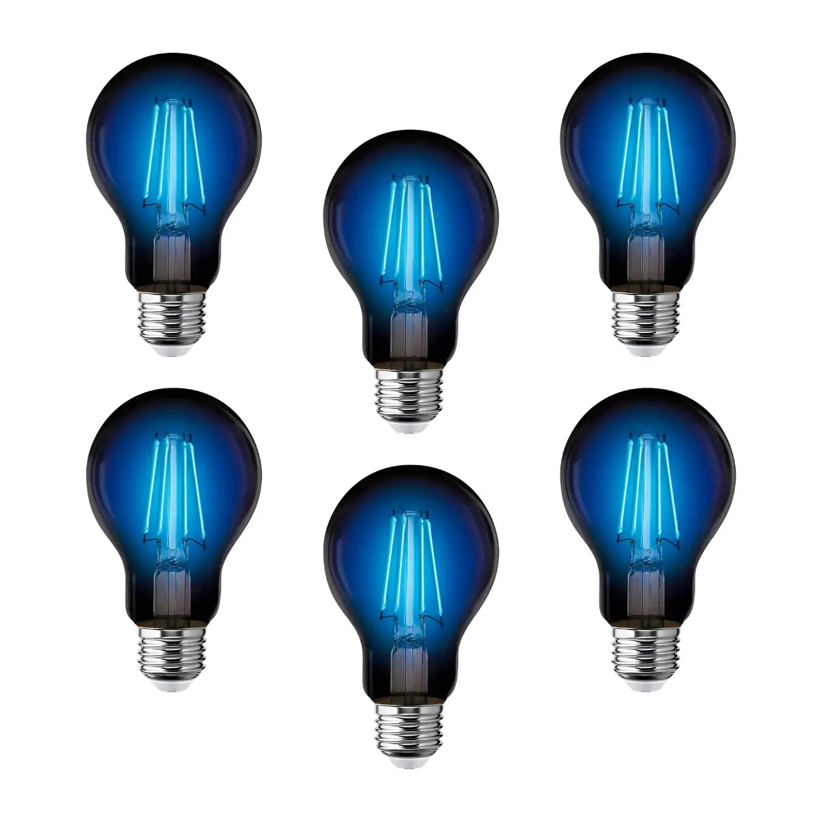 6 pz Foco filamento A19 AKSI 6W, Azul - Aksi - detalle