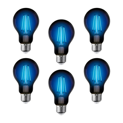 6 pz Foco filamento A19 AKSI 6W, Azul - Aksi - detalle