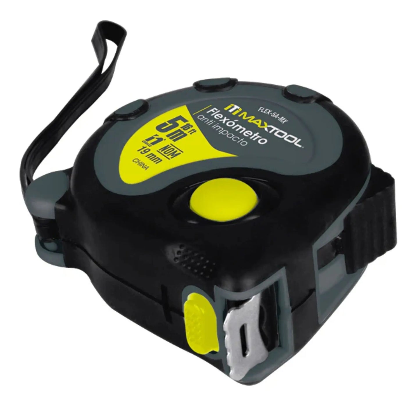 Flexometro de 5 mts anti impacto Aksi - Aksi