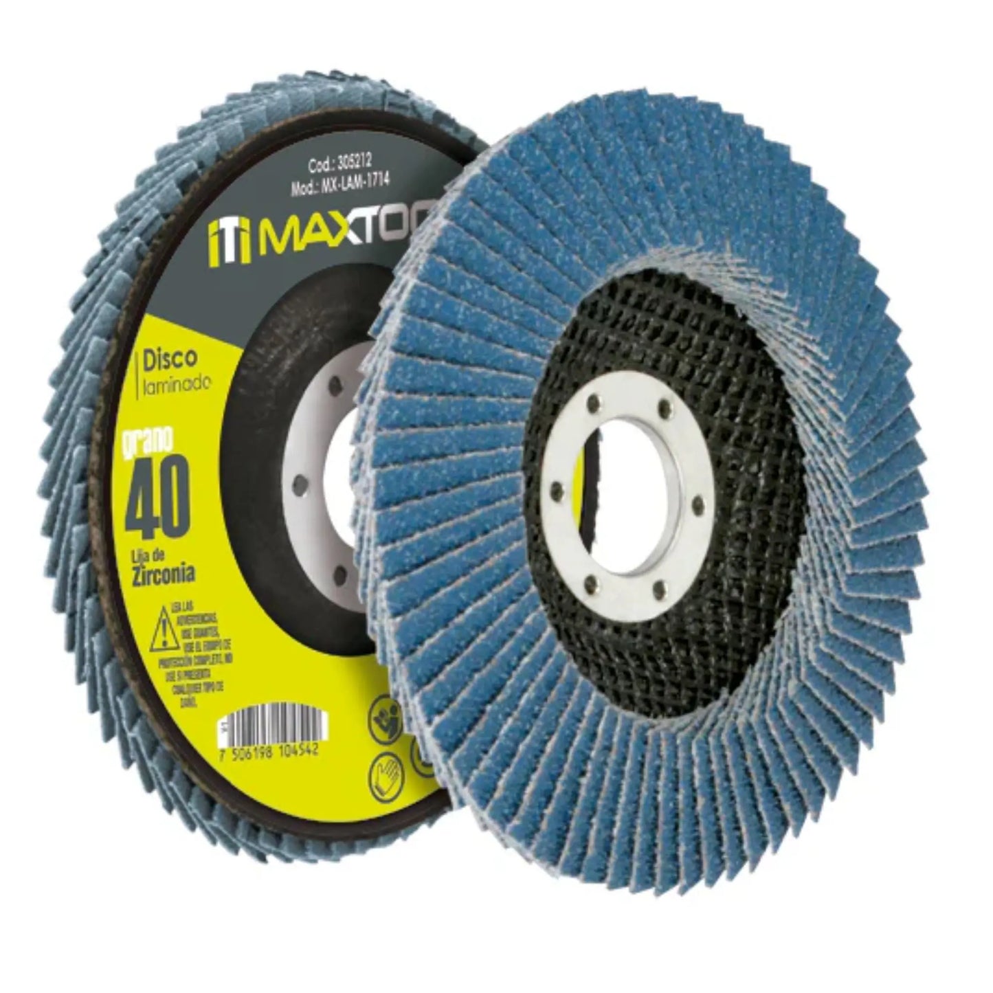 Disco laminado de 4 1/2", grano 80 Aksi - Aksi