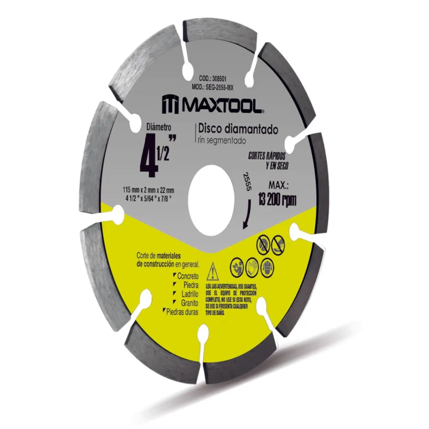 Disco diamantado rin segmentado de 4 1/2" - MX Aksi - Aksi