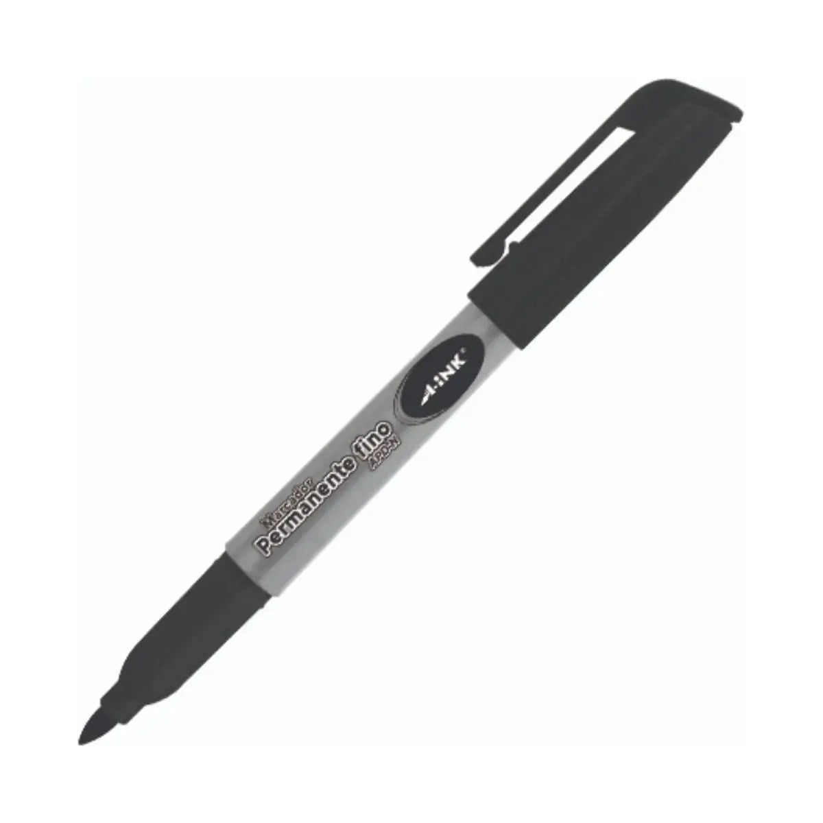 12 Marcador Permanente Fino Punta Bala Negro ARTLINE - Mae