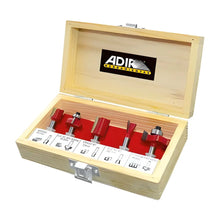 Juego 5 Brocas Para Router Profesional Con Estuche Adir - Adir - vista lateral