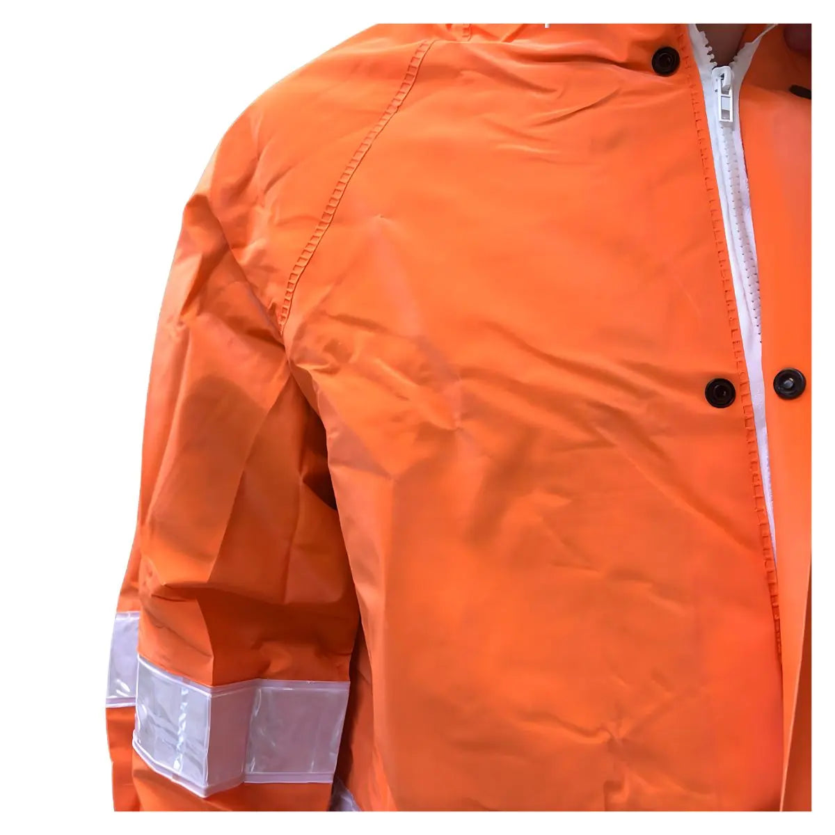 Argos Gabardina Naranja Impermeable Con Reflejante Talla Grande - Argos - vista lateral