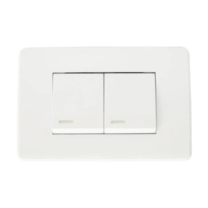 Apagador Sencillo Y Apagador Escalera Con Placa Blanca 36 Mm Argos - Argos - vista lateral