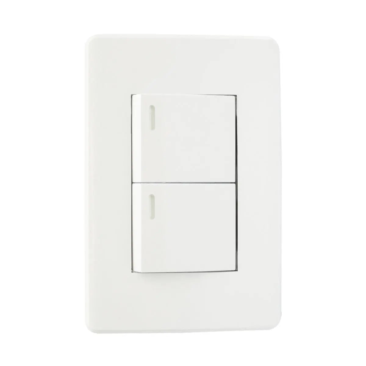 Apagador Sencillo Y Apagador Escalera Con Placa Blanca 36 Mm Argos - Argos