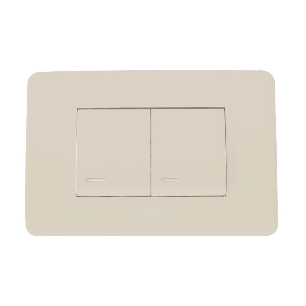 Apagador Sencillo Y Apagador Escalera Con Placa Marfil 36 mm Argos - Argos - detalle