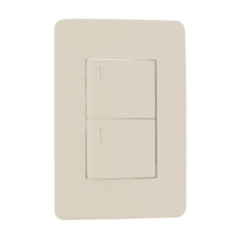 Apagador Sencillo Y Apagador Escalera Con Placa Marfil 36 mm Argos - Argos