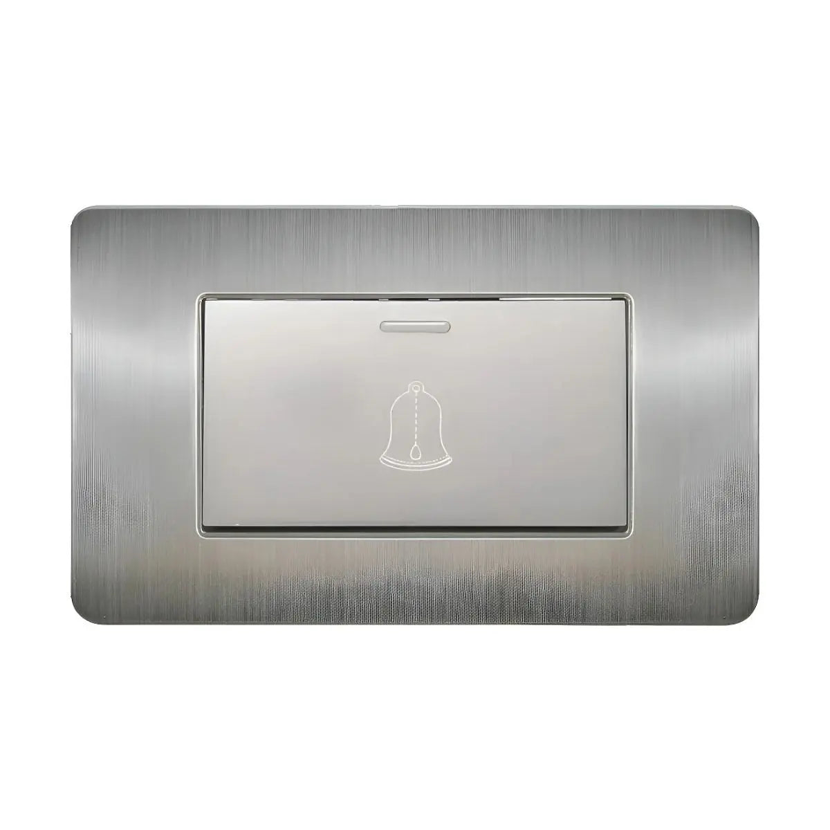 Apagador Para Timbre Con Placa De Acero Inoxidable 72 Mm Argos - Argos - vista lateral