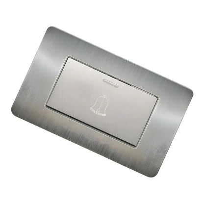 Apagador Para Timbre Con Placa De Acero Inoxidable 72 Mm Argos - Argos - detalle