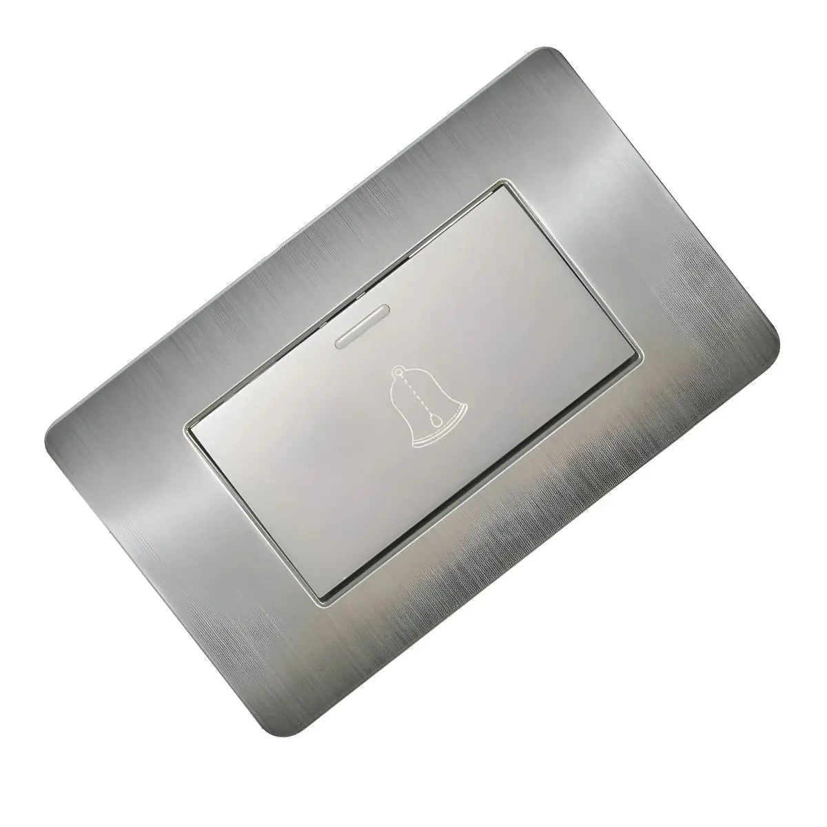 Apagador Para Timbre Con Placa De Acero Inoxidable 72 Mm Argos - Argos - empaque