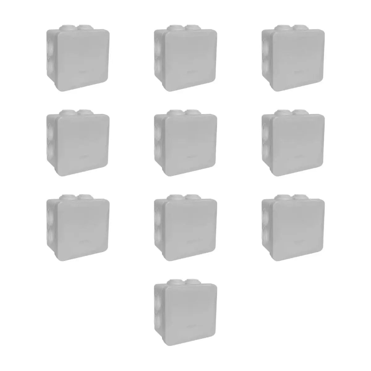Pack 10 Caja Estanca Lisa Presion Argos 100x100x45mm Ip 55 - Argos - detalle