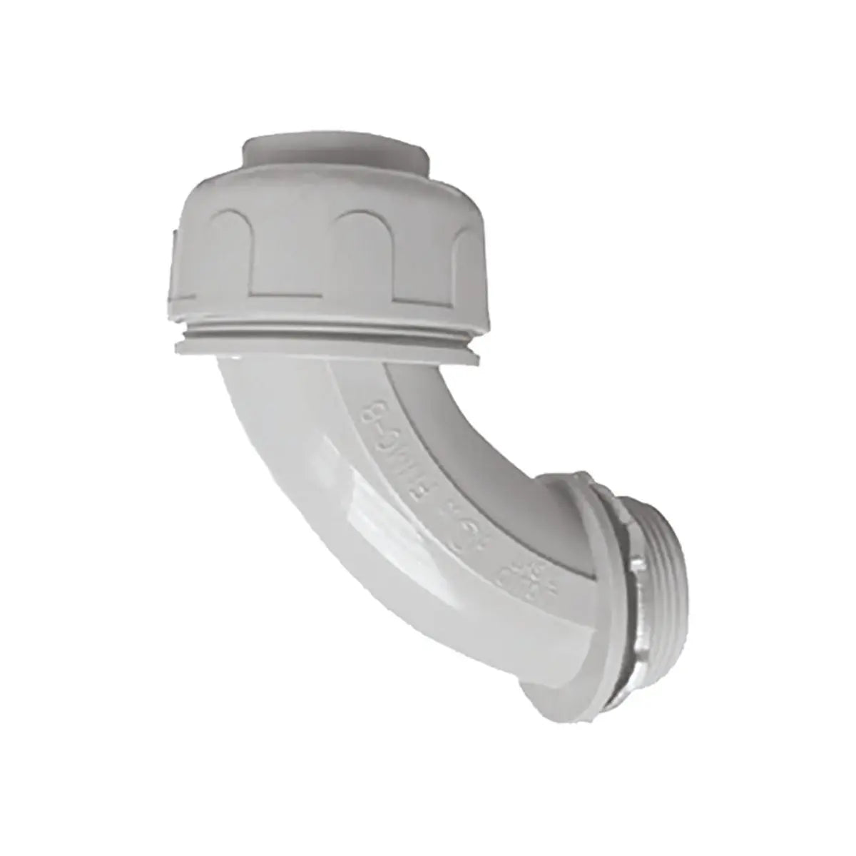 Conector Curvo Tubo Flexible No Metalico 1/2 Argos - Argos - vista lateral