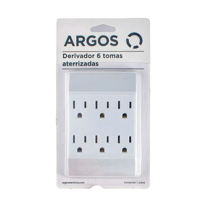 Derivador 6 Tomas Aterrizadas Argos - Argos - detalle