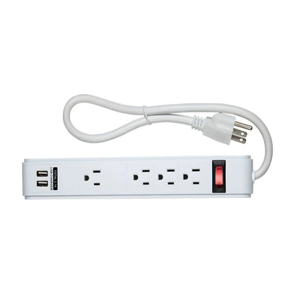Argos Barra Multicontacto 4 Tomas Aterrizadas 2 Tomas Usb - Argos - vista lateral