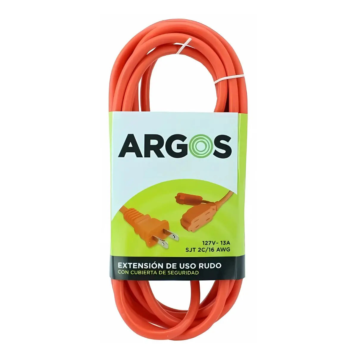 Extension Argos 15m Uso Rudo Naranja Recubierta Pvc - Argos