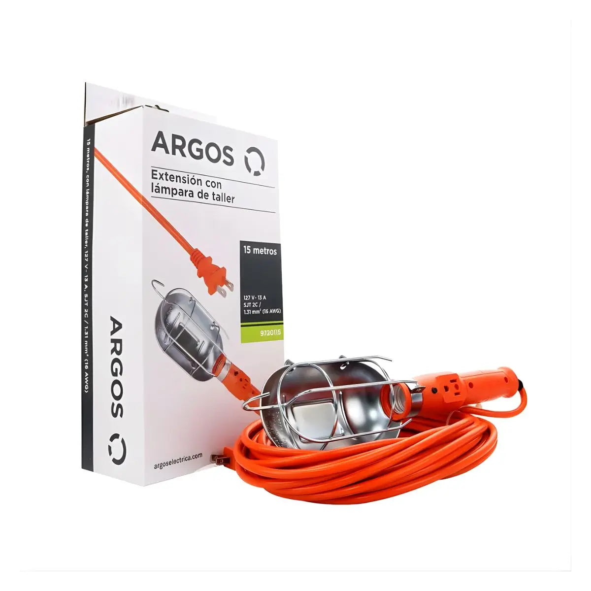 Argos Extension Uso Rudo Lampara Taller 15 Metros - Argos - vista lateral