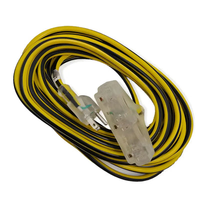 Extension Uso Rudo Iluminada 3x14 10 Metros Amarillo/Negro Argos - Argos - vista lateral