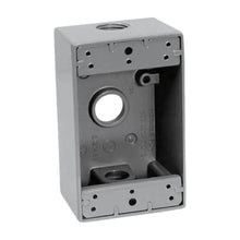 Cajas Rectangulares De Aluminio 3 Orificios 1/2” Argos - Argos - vista lateral