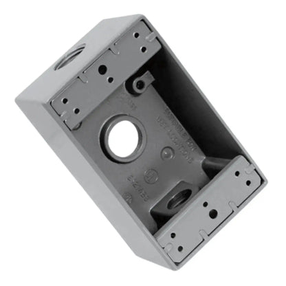Cajas Rectangulares De Aluminio 3 Orificios 1/2” Argos - Argos - detalle