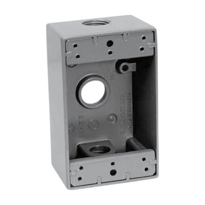 Cajas Rectangulares De Aluminio 3 Orificios 1/2” Argos - Argos - empaque