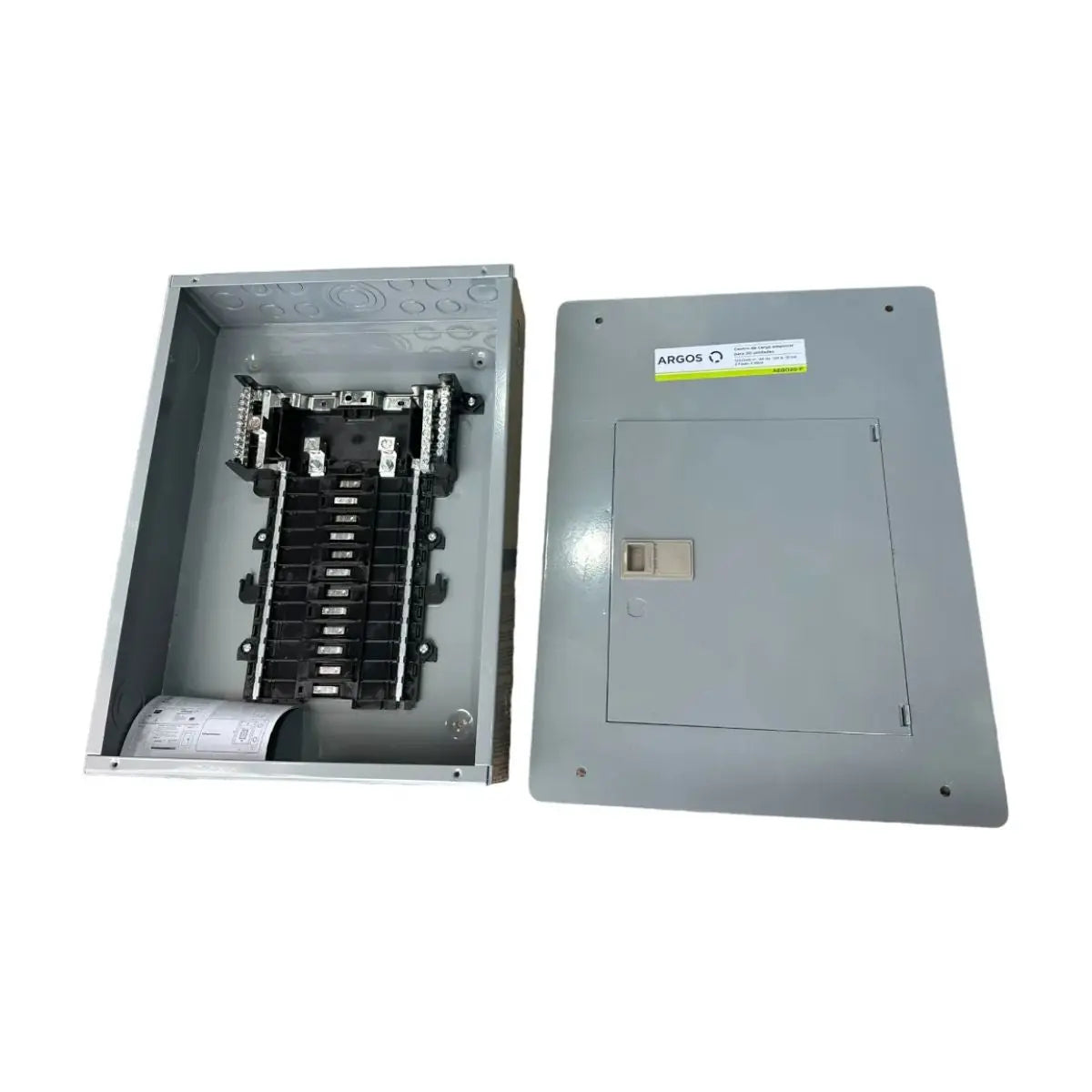 Centro de Carga 20 Unidades Para Empotrar  2F 3H 125 AMP Argos - Argos