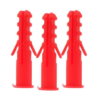 Taquetes De Plástico 1/4” (6 Mm) Rojo Argos paq 100 pzs - Argos - vista lateral