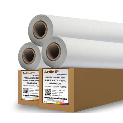 Rollo Papel Arte Kronaline Art802 Textura Fuerte 320 g/m² Algodón 0.914 x 12 m 3 PIEZA - Kronaline - accesorios