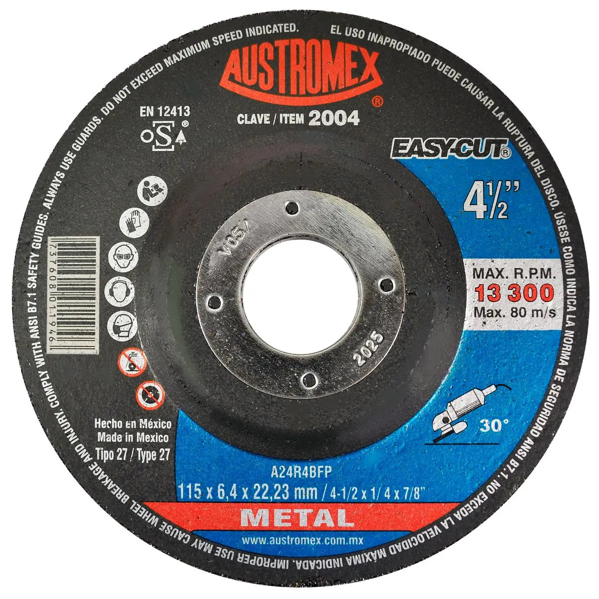 Pack 50 Pzs Discos Desbaste Metal 2004 Esmeriladora Austromex (OPORTUNIDAD) - Austrodiam