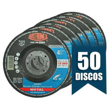 Pack 50 Pzs Discos Desbaste Metal 2004 Esmeriladora Austromex (OPORTUNIDAD) - Austrodiam - vista lateral