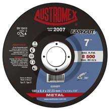 1 Disco abrasivo tipo 27 grano 24 de 180 x 6.4 x 22.23 mm METAL Austromex (OPORTUNIDAD) - Austrodiam