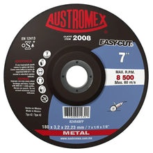 1 Disco abrasivo tipo 42 grano 24 de 180 x 3.2 x 22.23 mm METAL Austromex (OPORTUNIDAD) - Austrodiam