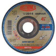 50 Disco abrasivo tipo 41 grano 46 de 115 x 1 x 22.23 mm EASY CUT Austromex - Austrodiam