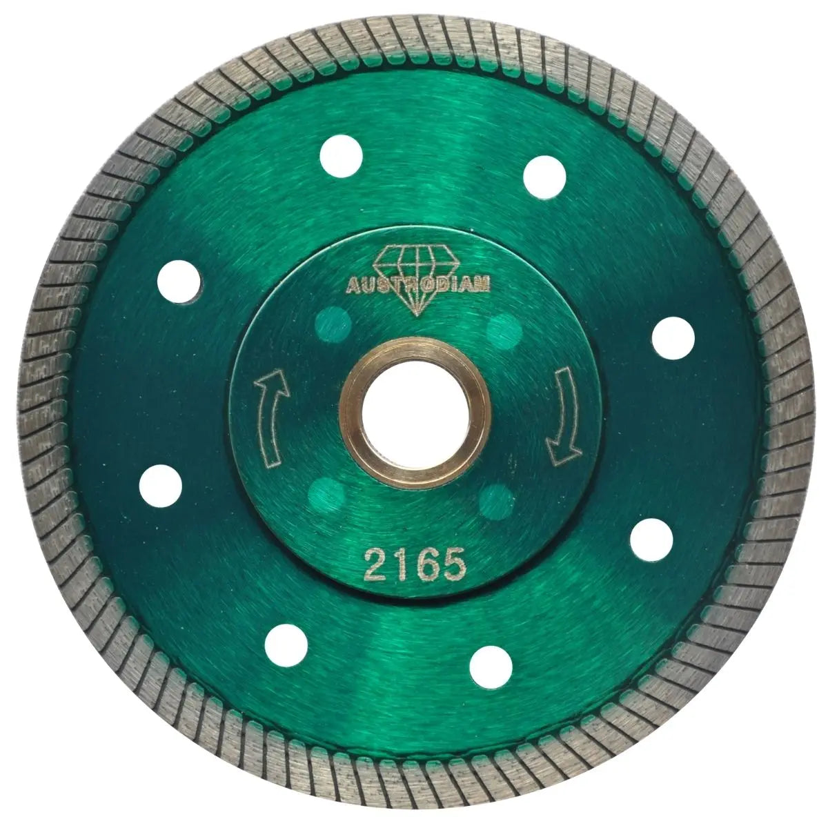 1 Disco de diamante Austrodiam tipo D.D.T. de 115 x 1 x 22.2 mm VERDE PLATA - Austrodiam