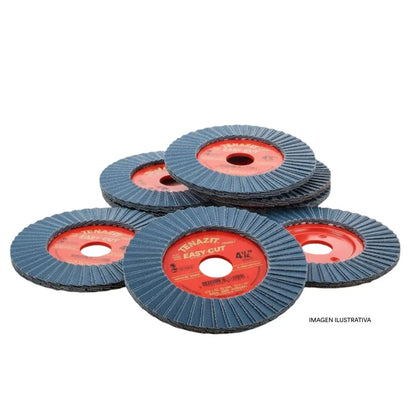 5pz Disco Laminado Zirconio Tenazit  Hum 2219 G120 115x22.23mm - Austrodiam - vista lateral