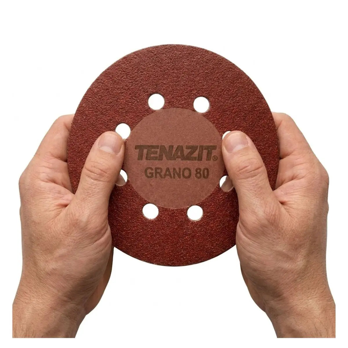 10pz Paquete 5 Discos Lija Clave 2257 Grano 80 Tenazit - Austrodiam - detalle