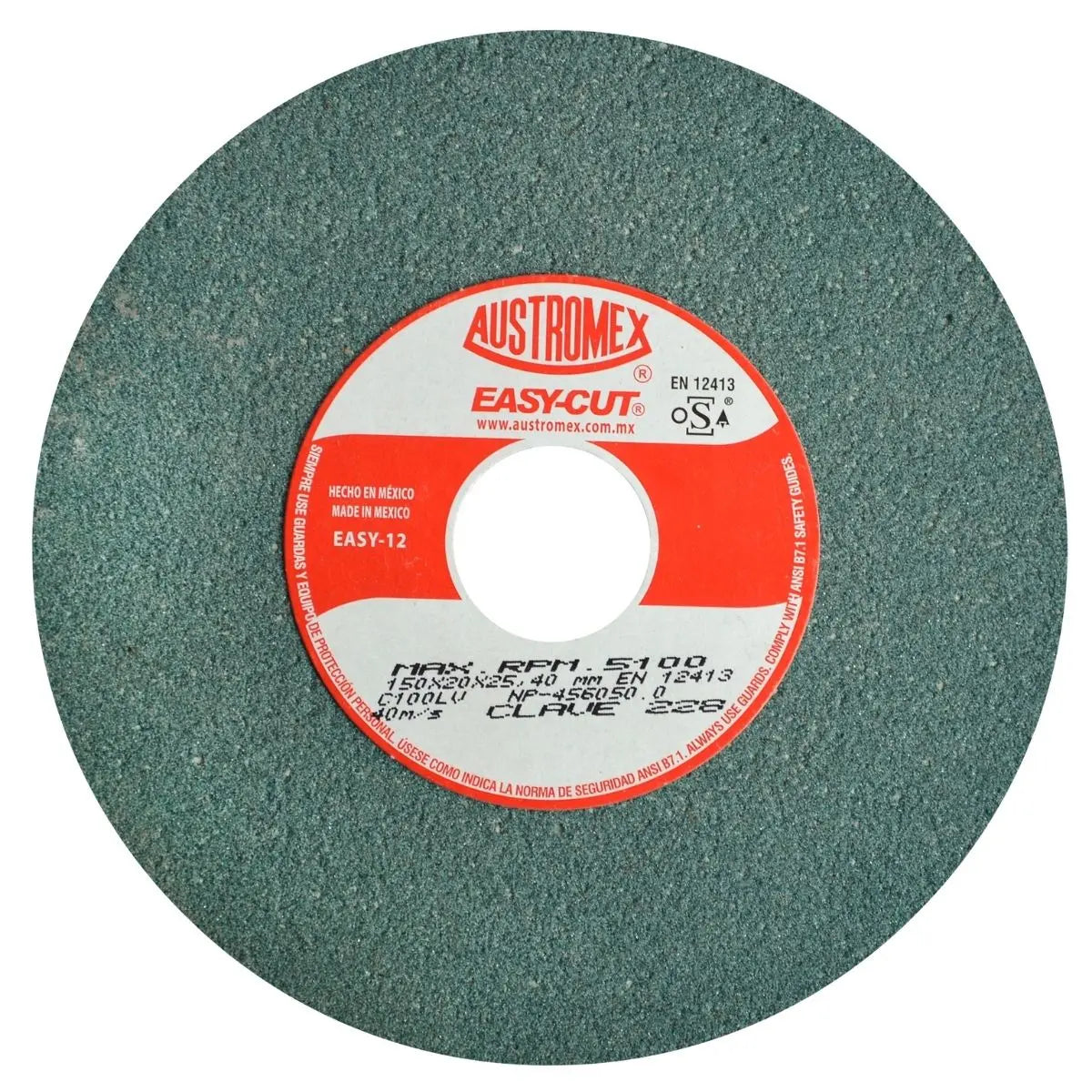 5 Rueda Abrasiva para esmerilar y afilar herramientas de 150 x 20 x 25.4 mm AUSTROMEX - Austrodiam