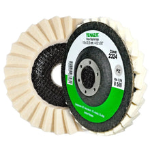 Disco flap de felpa de 115 x 22.23 mm para pulido - Austrodiam