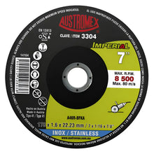 5pz Disco Corte Acero Inoxidable 178x1.6x22.23mm Austromex 3304 - Austrodiam - detalle