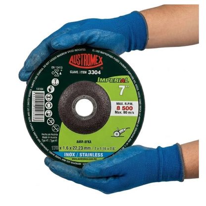 5pz Disco Corte Acero Inoxidable 178x1.6x22.23mm Austromex 3304 - Austrodiam - empaque