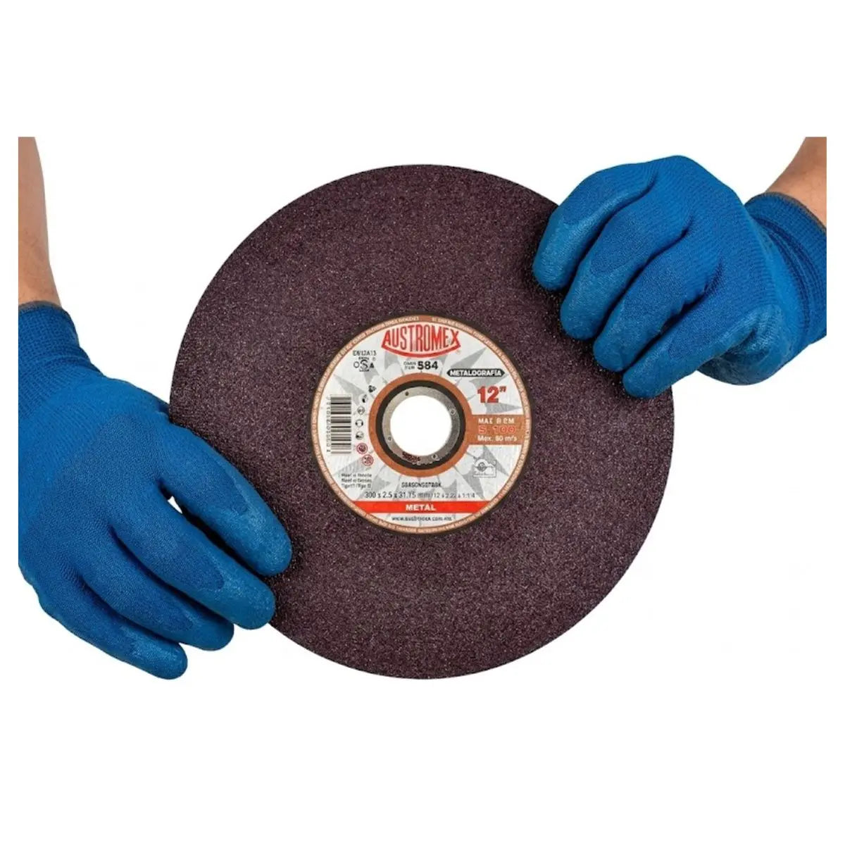 Disco Abrasivo Pruebas Metalográficas Metal 300x2.5 |Clave 584 Austromex - Austrodiam - vista trasera