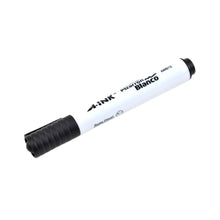 12 Marcador Pizarron A-ink Plumon Punta Cincel Color Negro - Mae