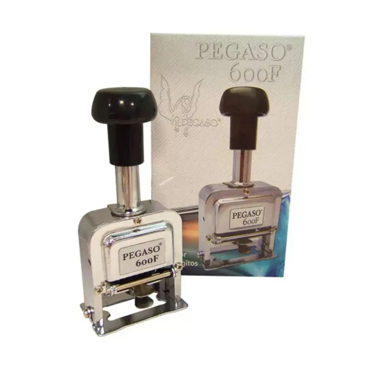 Foliador Metalico 6 Digitos Pegaso 600f Color Del Exterior Plateado - Pegaso