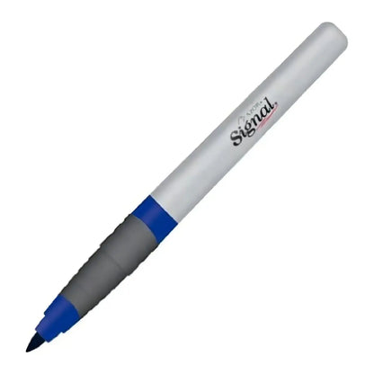 Marcadores Azor Permanente Signal Fino Punta Bala 12 Piezas Elegir Color Azul - Azor
