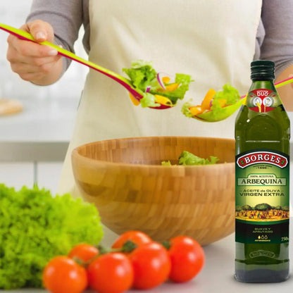 Aceite de Oliva Arbequina 500ml - borges - vista lateral
